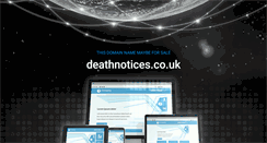 Desktop Screenshot of deathnotices.co.uk